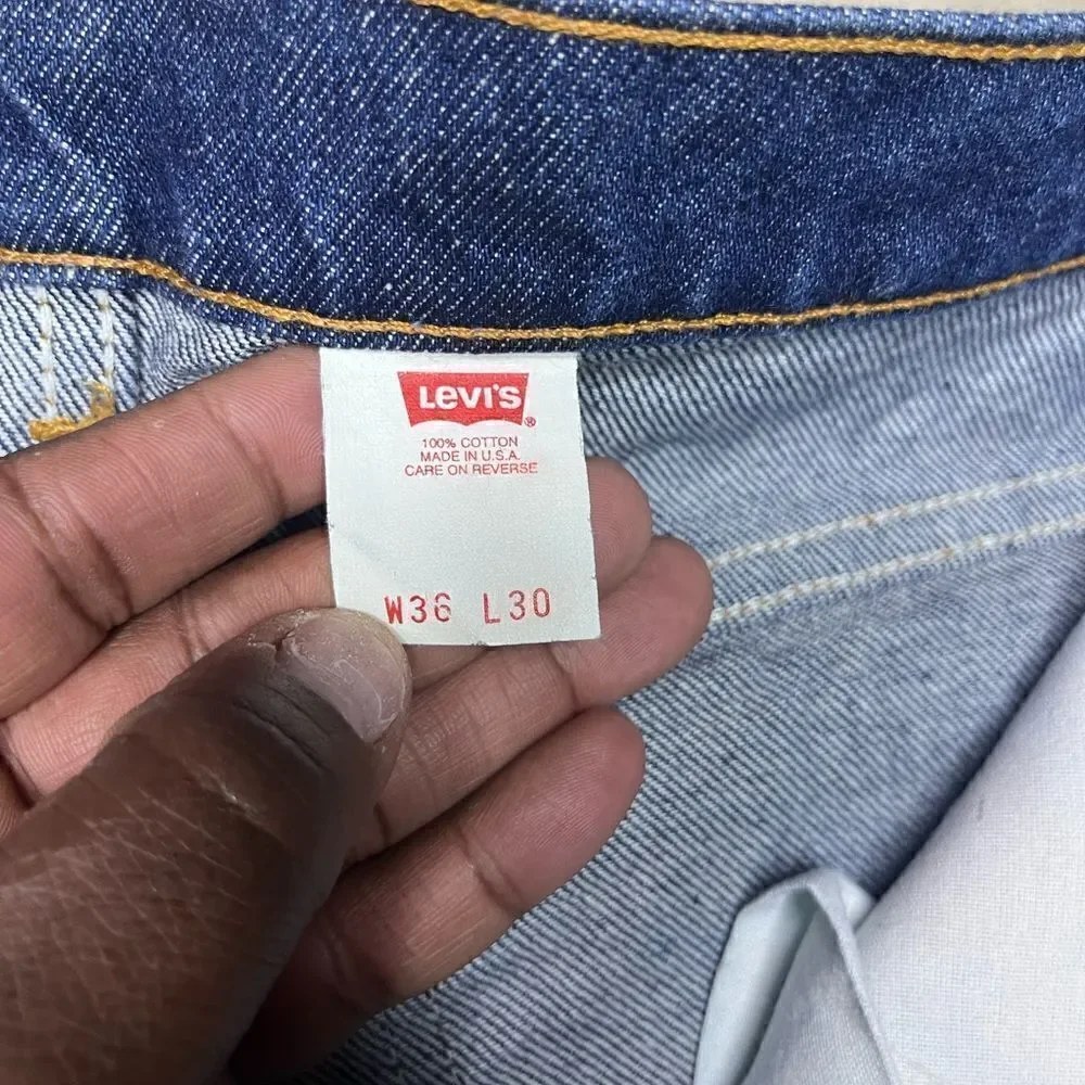 Levi’s 517 vintage Made in USA  Orange Tab blue jeans sz 36X30